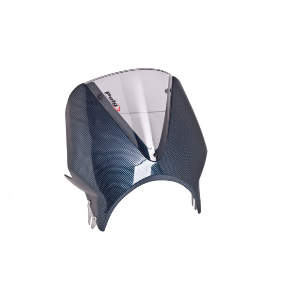 Puig Puig vision screen | carbon look fairing/light smoke screen | triumph thruxton 1200 2016>2019